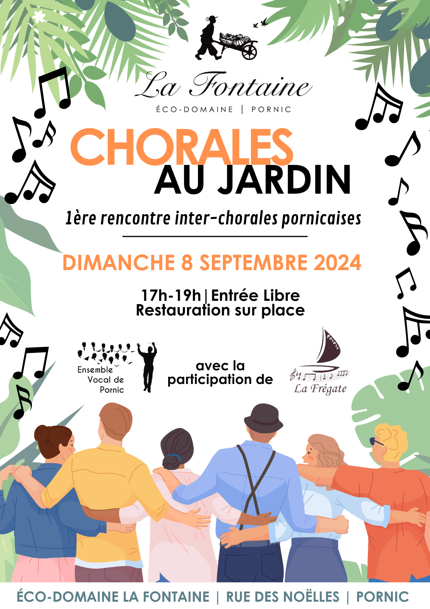 Chorales au Jardin évènement concert Pornic