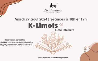 K-Limots : café littéraire mardi 27 août de 18h à 20h