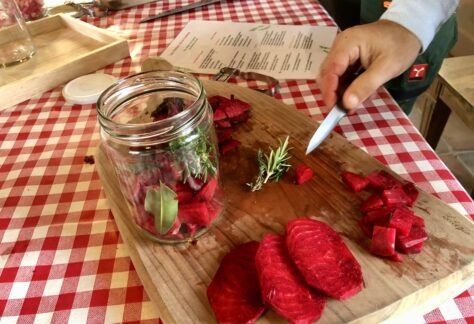 atelier cuisine jardin hôtel restaurant l'Eco-Domaine La Fontaine à Pornic