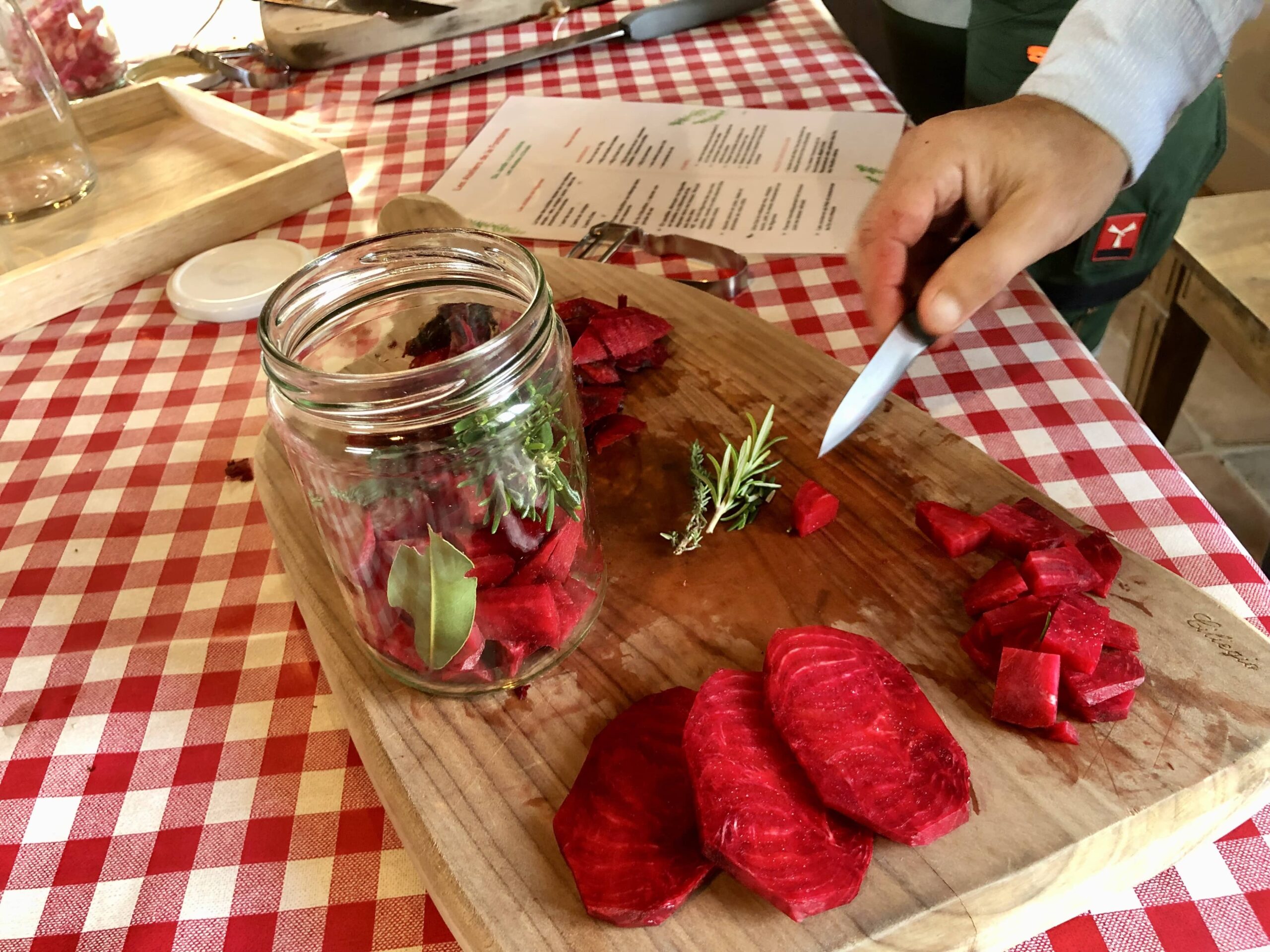 atelier cuisine jardin hôtel restaurant l'Eco-Domaine La Fontaine à Pornic