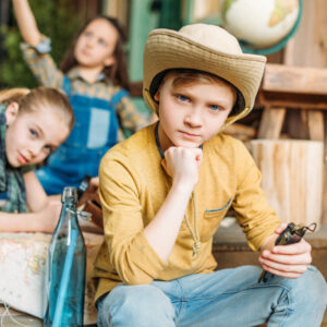 Chasse au trésor (enfants) à l'hôtel restaurant l'Eco-Domaine La Fontaine à Pornic