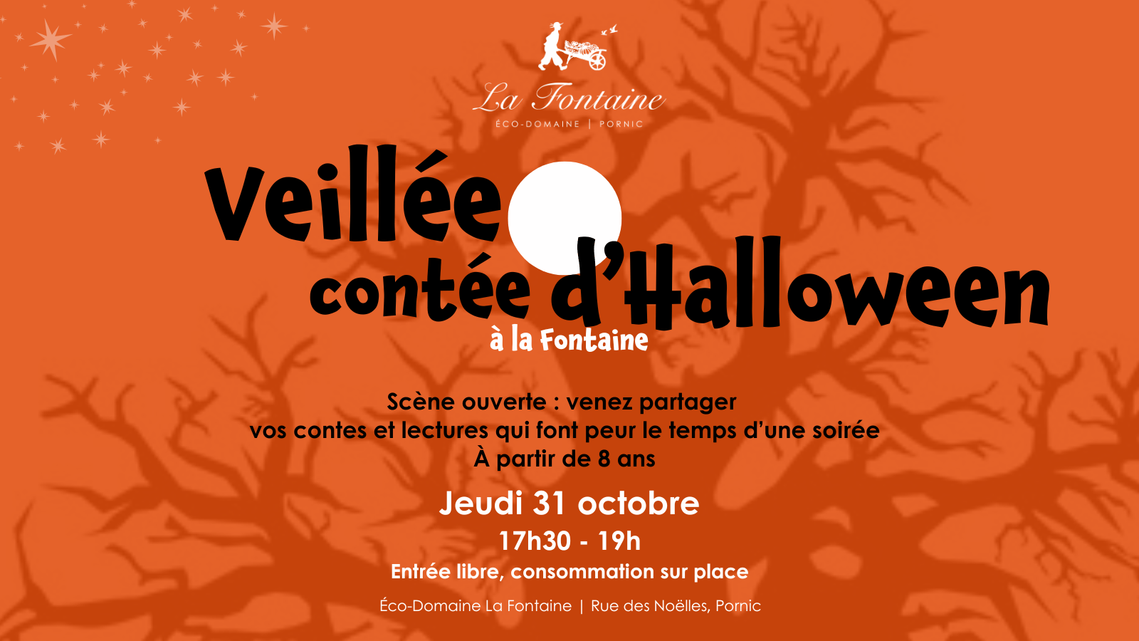 Veillée Contée animation halloween hotel restaurant spa pornic