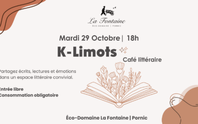 K-Limots : Café littéraire Mardi 29 Octobre