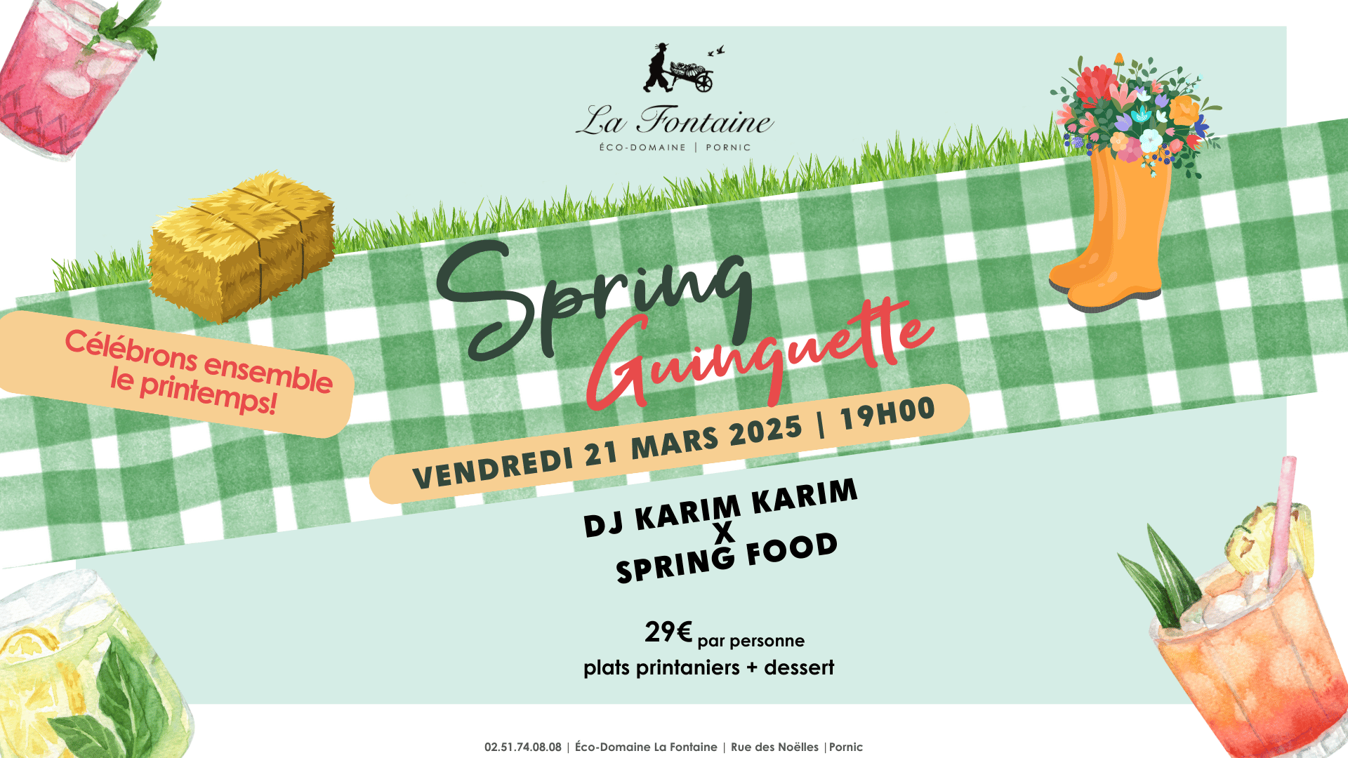 Spring Guinguette soirée électro éco domaine la fontaine pornic hotel restaurant